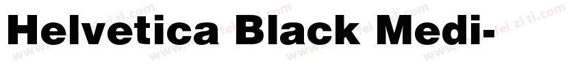Helvetica Black Medi字体转换